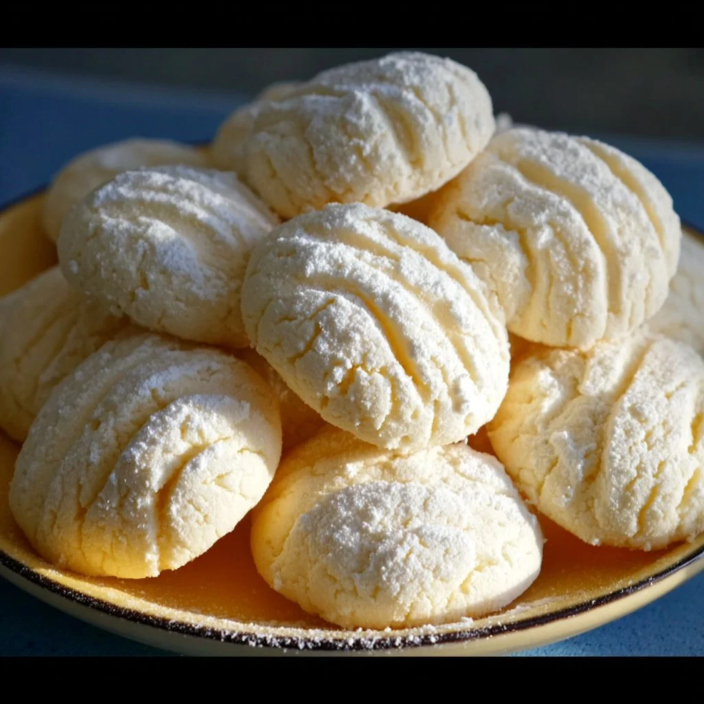 Delicious cornstarch cookies made with condensed milk, perfect for dessert.