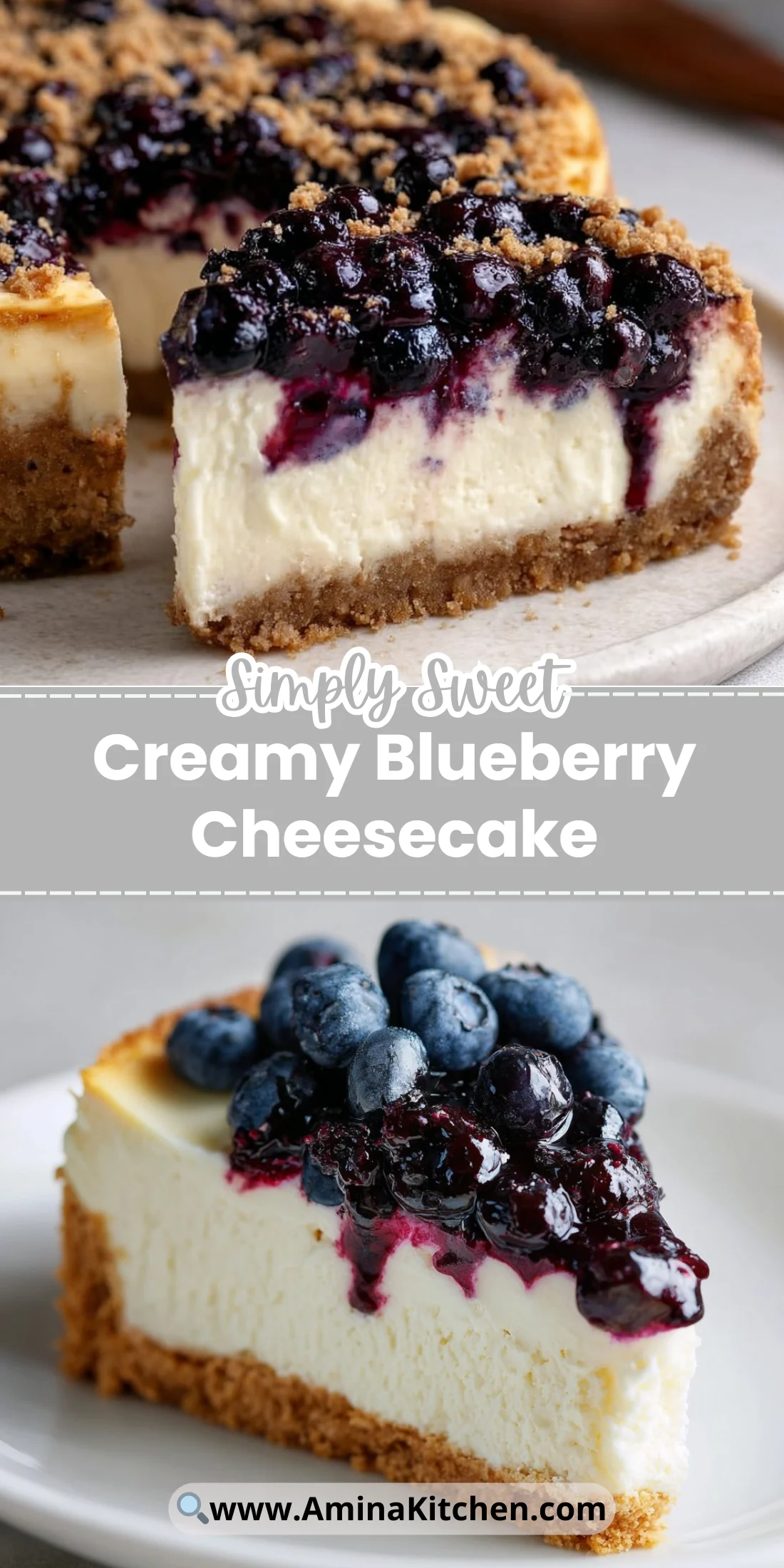 Creamy Blueberry Cheesecake