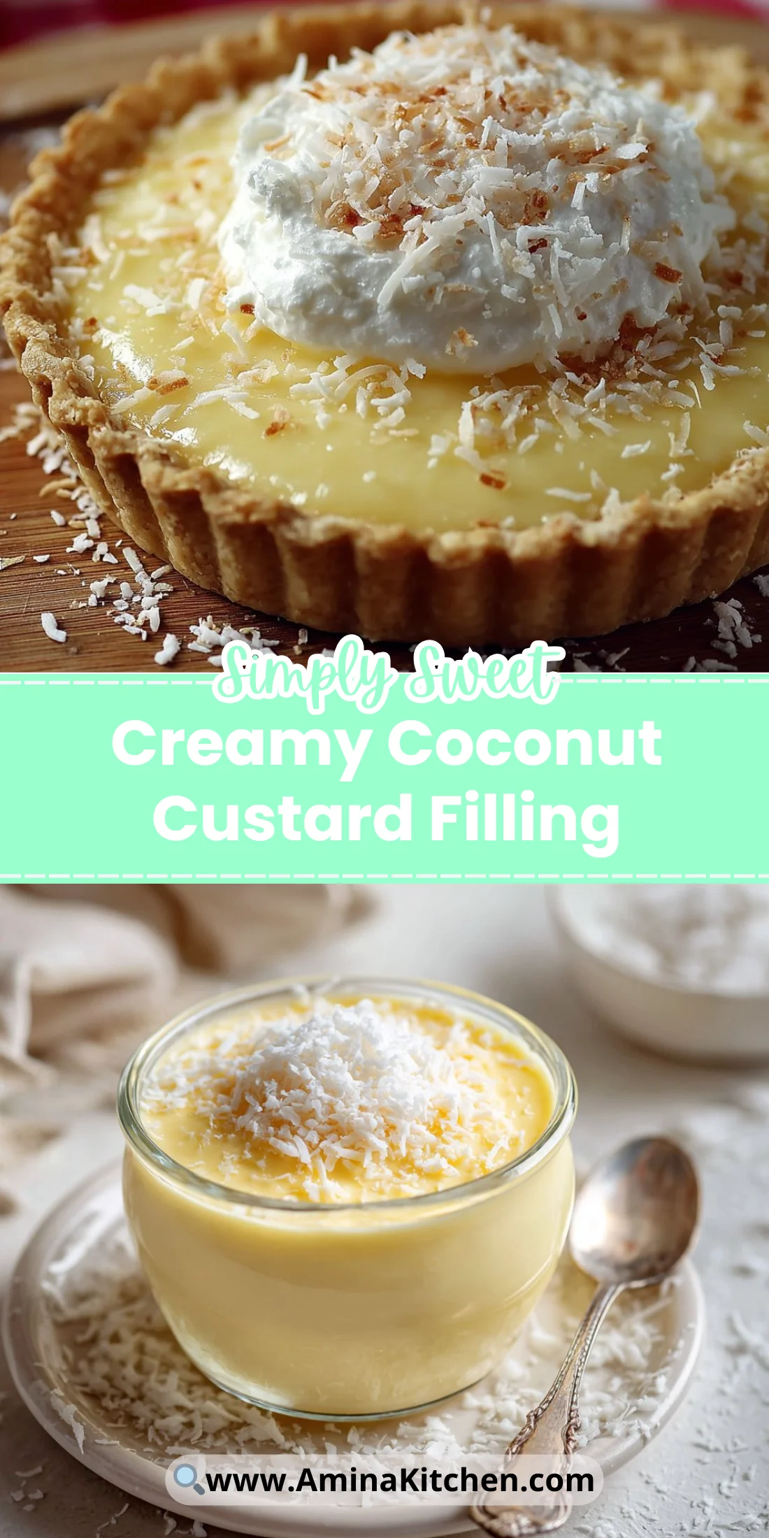 Creamy Coconut Custard Filling