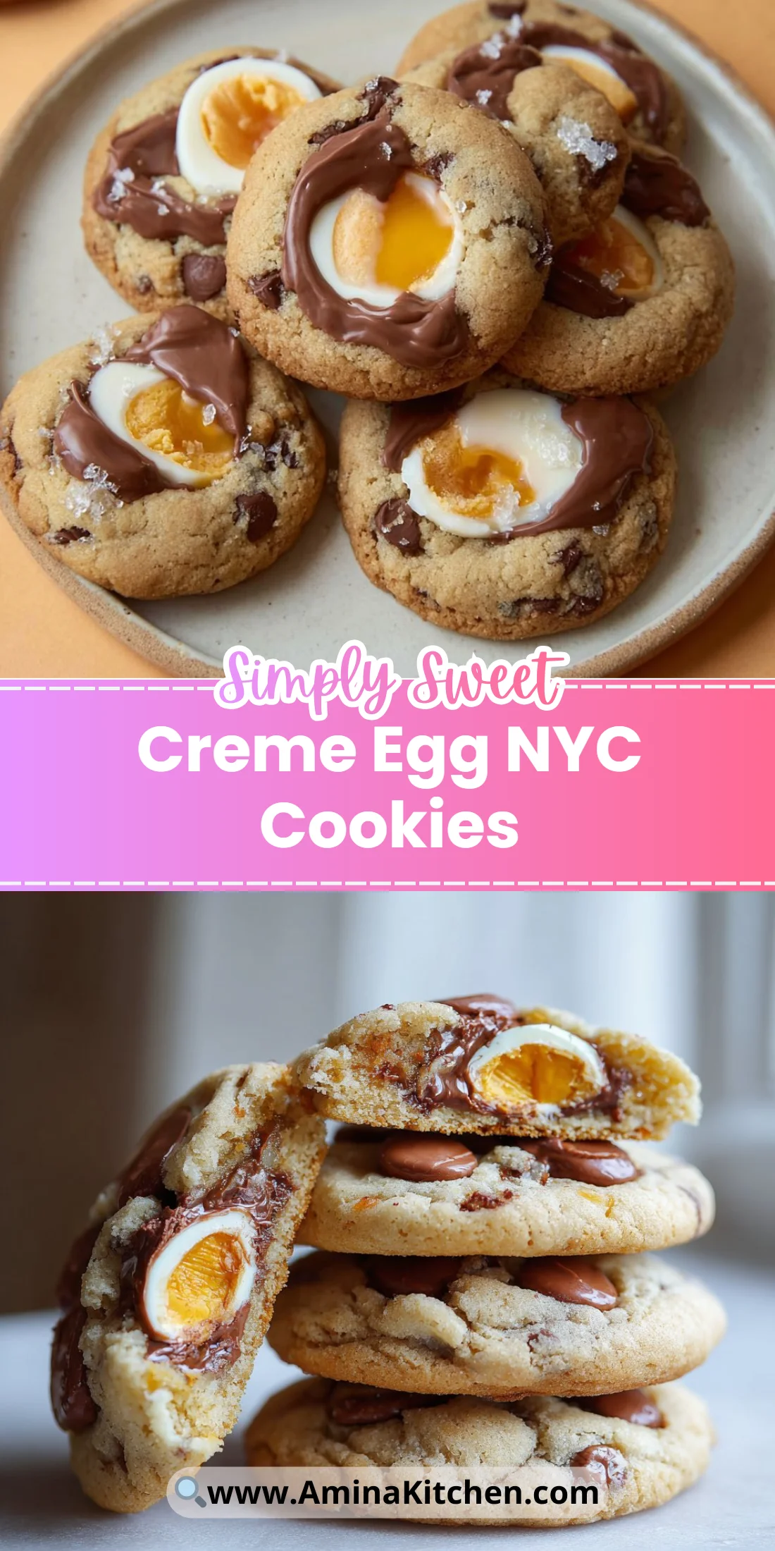 Creme Egg NYC Cookies