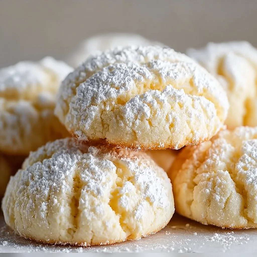 Delicious melted condensed milk cookies on a plate