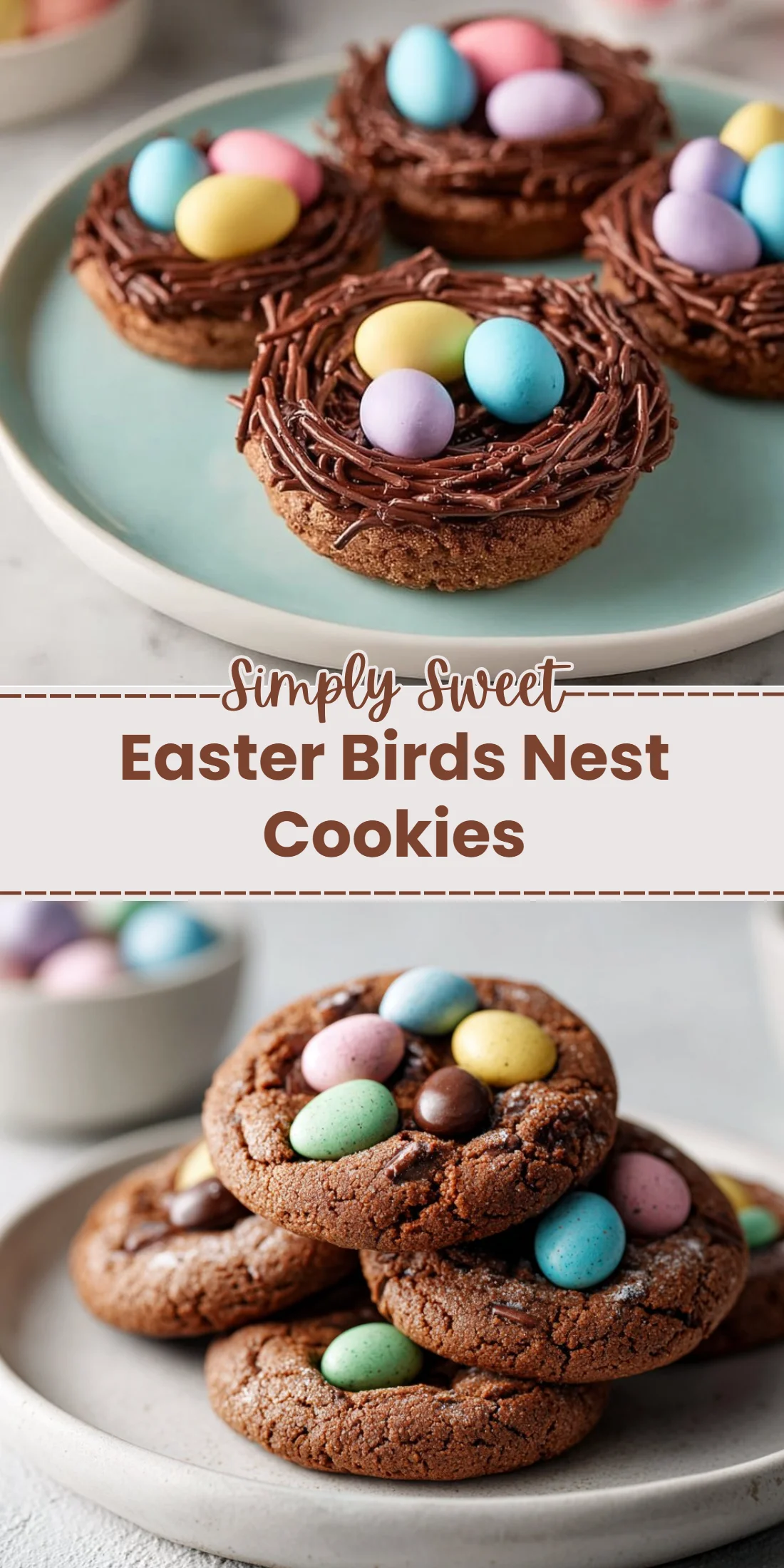Easter Birds Nest Cookies
