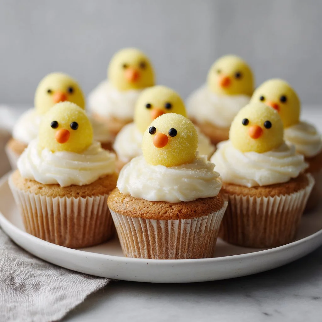Easter Chick Cupcakes