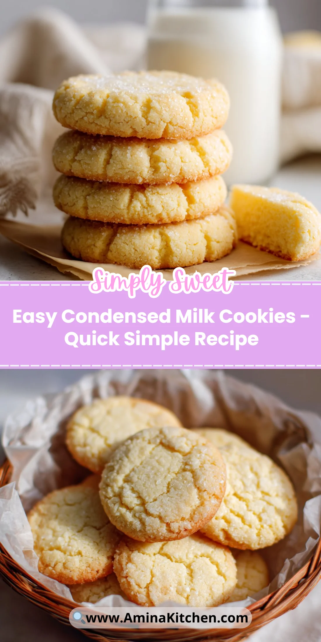 Easy Condensed Milk Cookies - Quick Simple Recipe