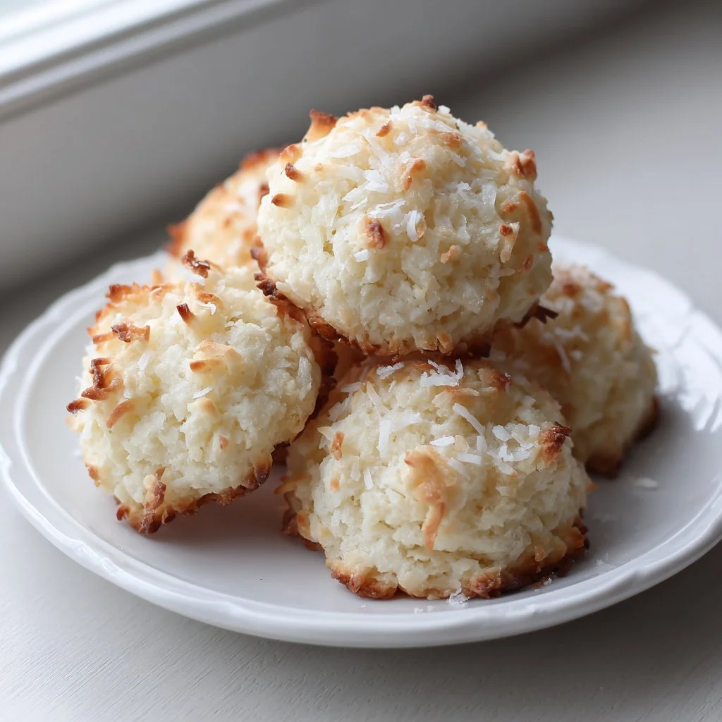 Fluffy Condensed Milk Coconut Cookies