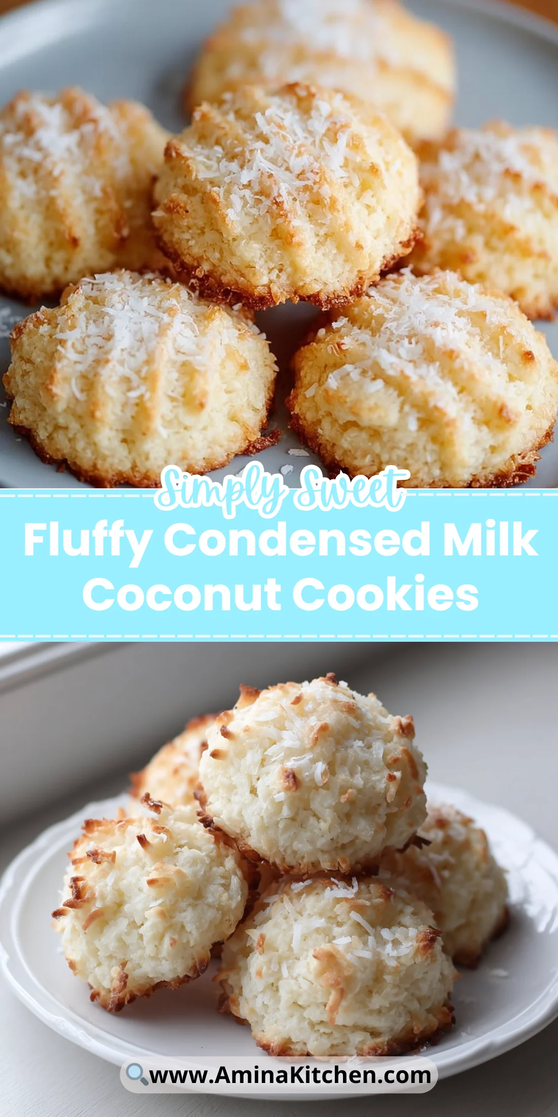 Fluffy Condensed Milk Coconut Cookies