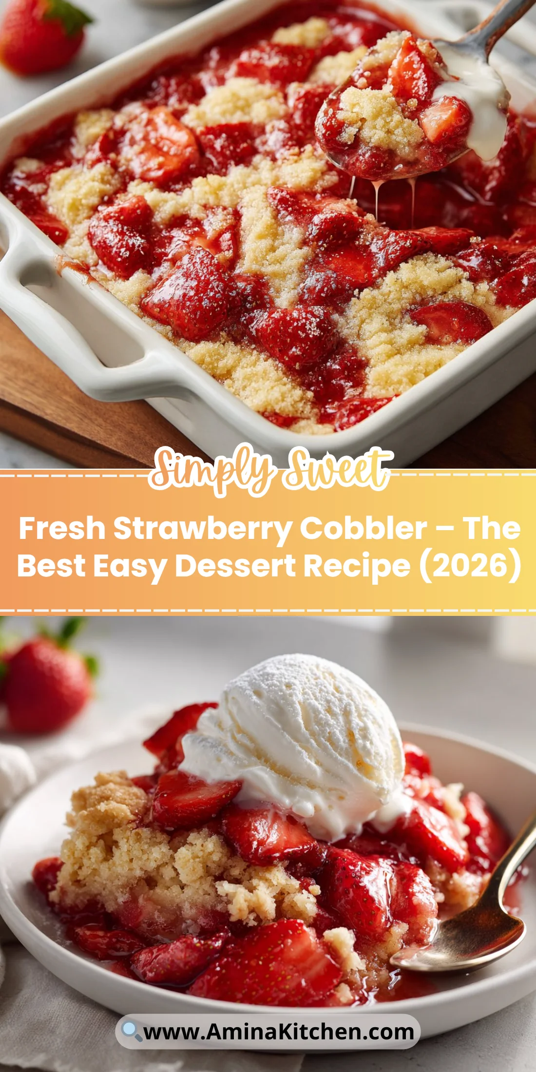 Fresh Strawberry Cobbler – The Best Easy Dessert Recipe (2026)