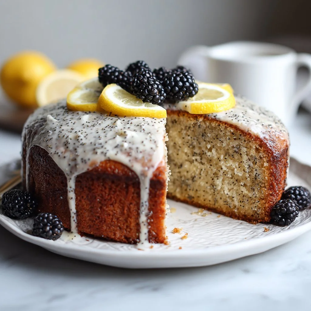 Gluten Free Lemon Poppy Seed Cake