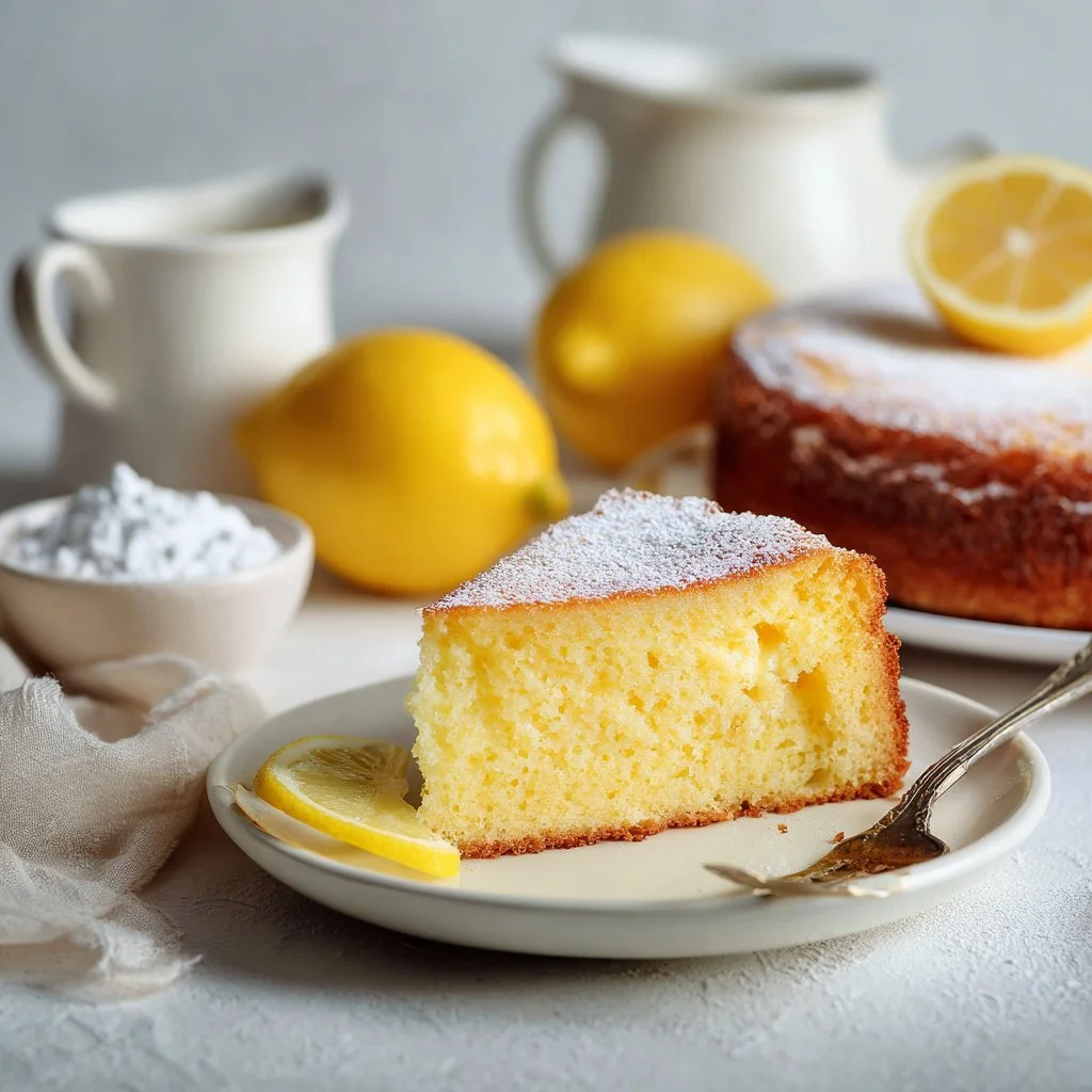 Italian Grandma’s Lemon Custard Cake