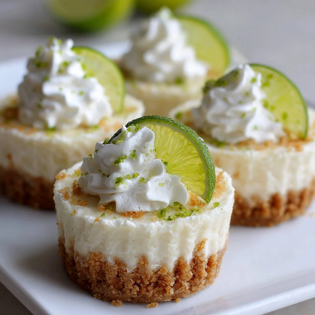 Key Lime Pie - Mini No Bake Pies
