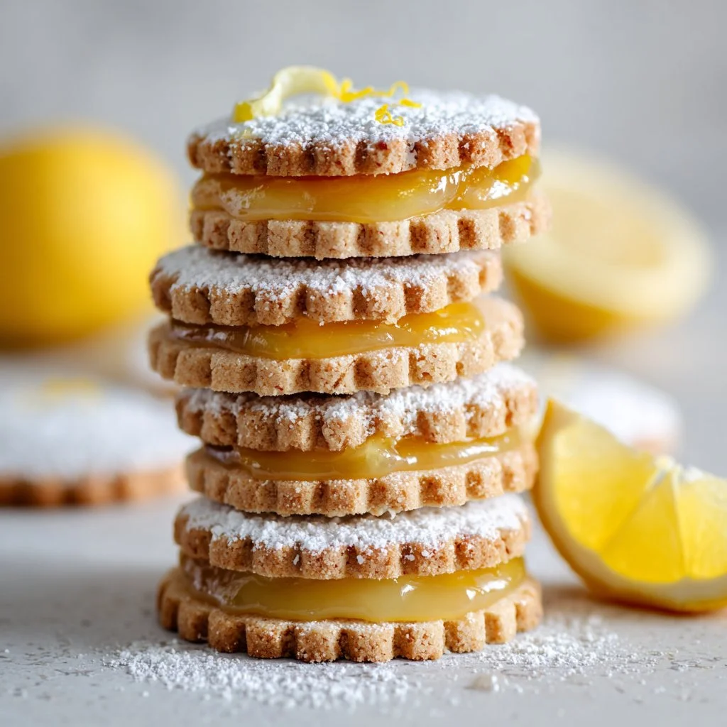 Lemon Curd Linzer Cookies: AMAZING Recipe