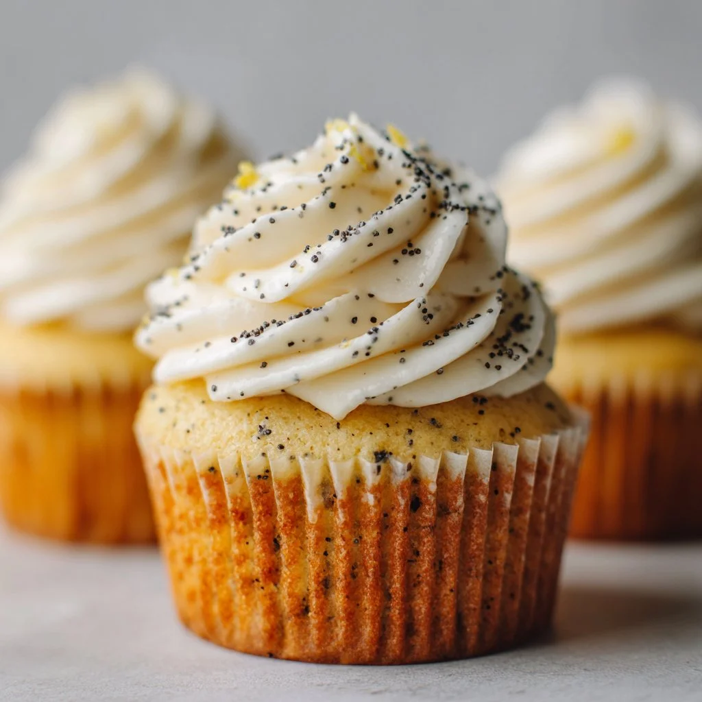 Lemon Poppy Seed Cupcakes