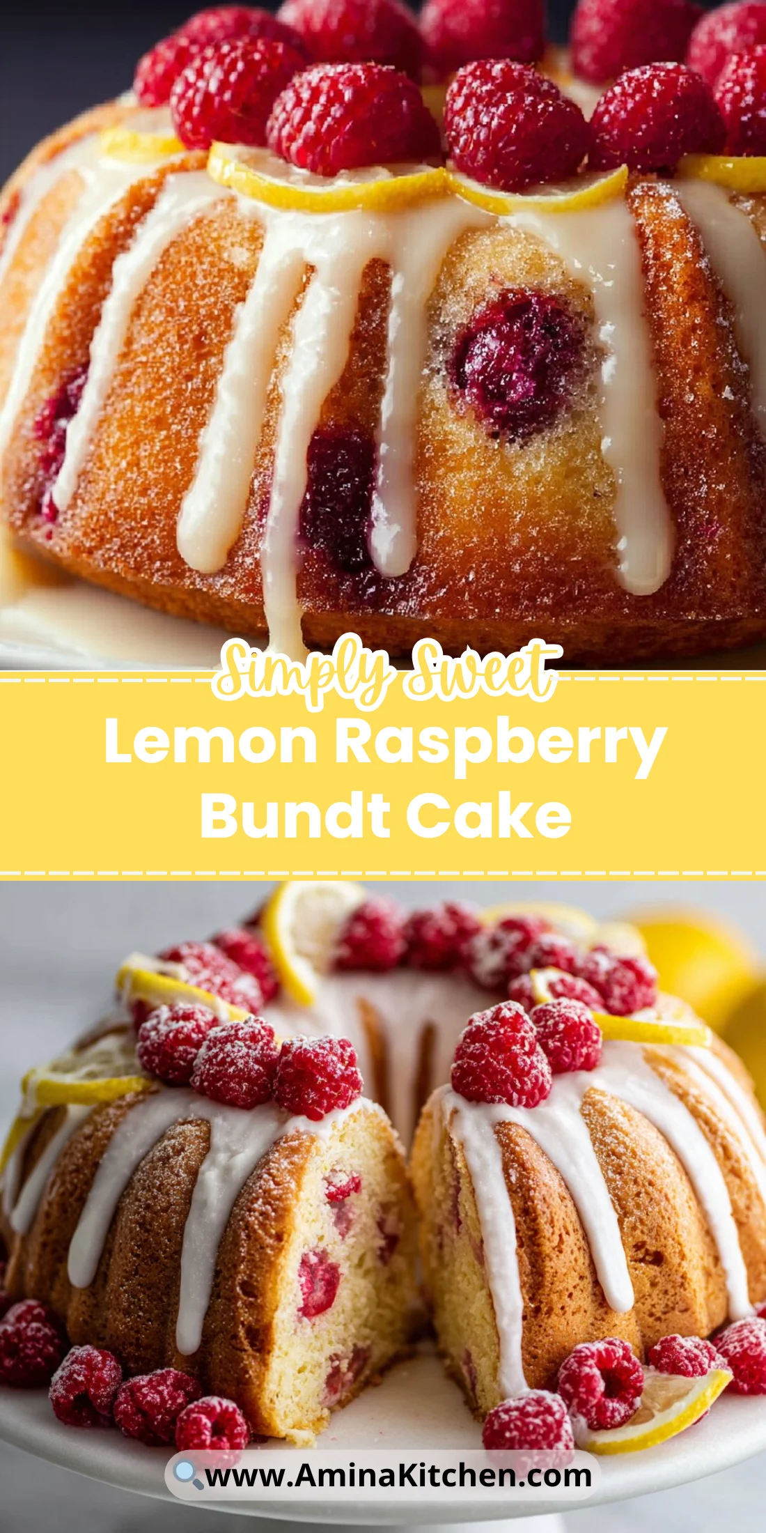 Lemon Raspberry Bundt Cake