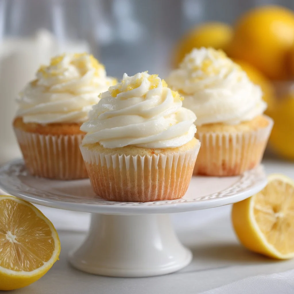 Lemon Stuffed Cupcakes