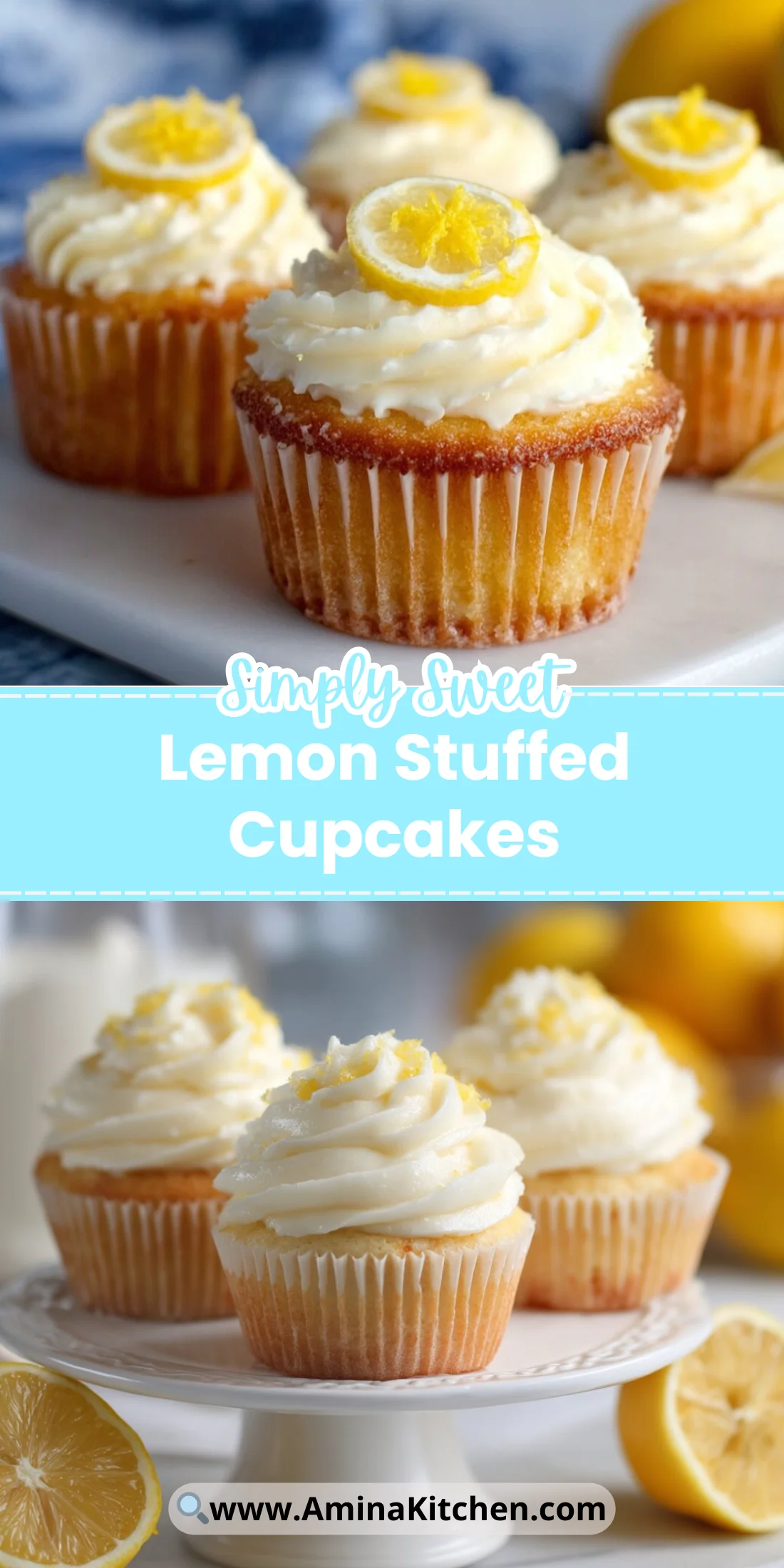 Lemon Stuffed Cupcakes