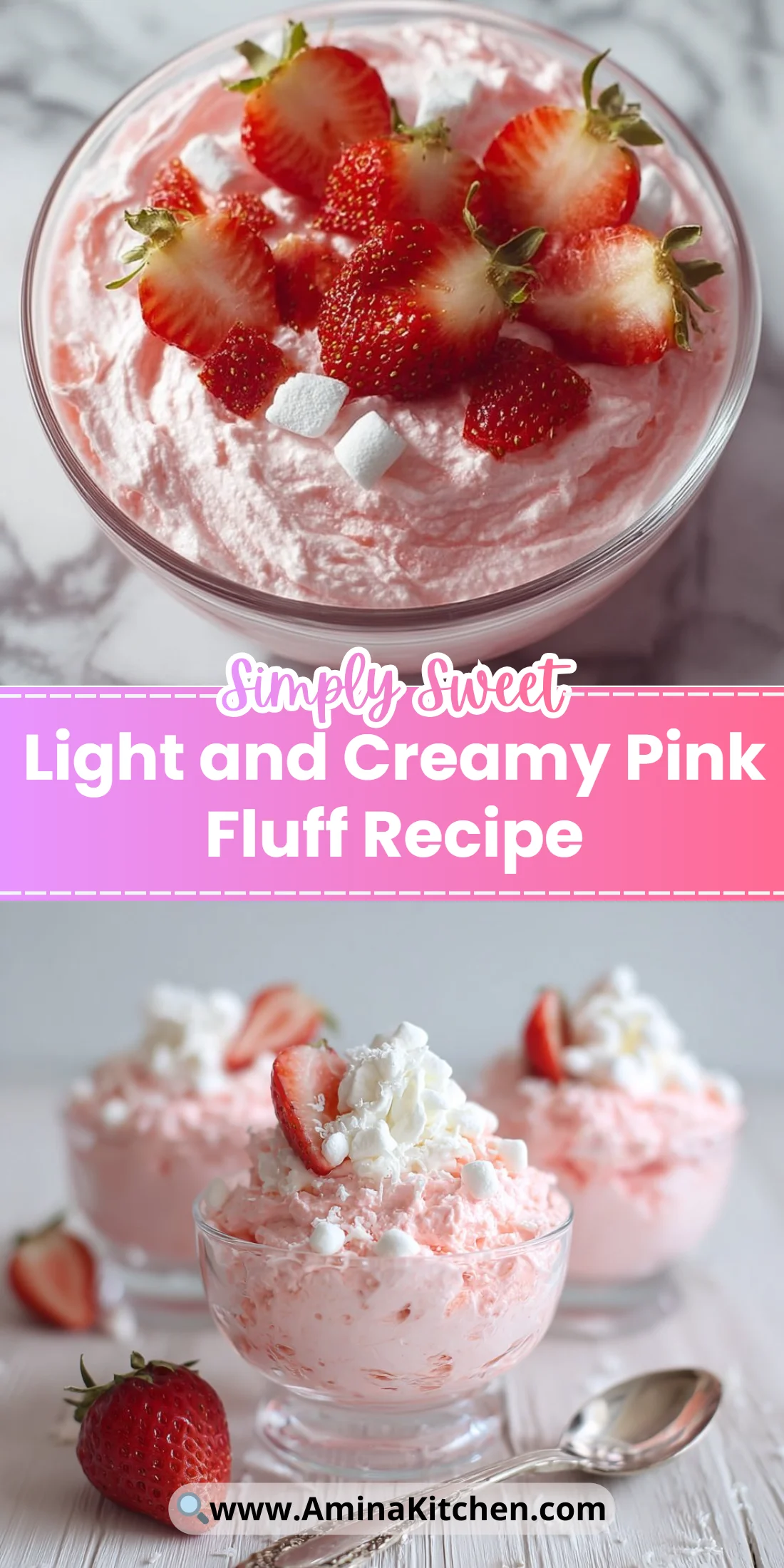 Light and Creamy Pink Fluff Recipe