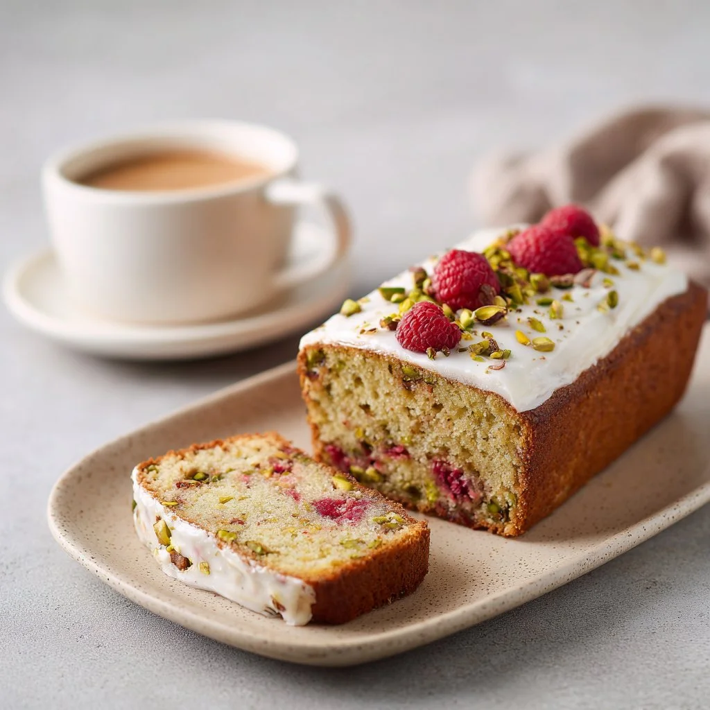 Raspberry Pistachio Cake