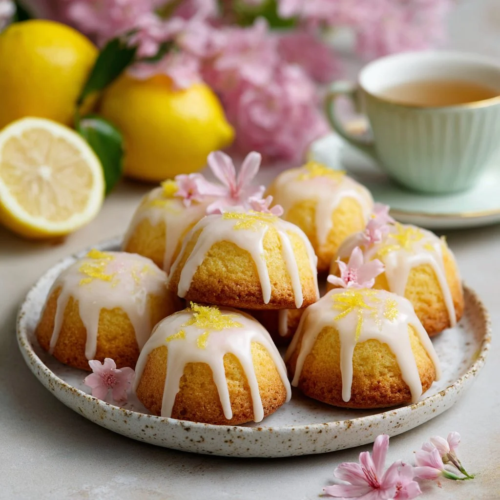 Spring Lemon Mini Tea Cakes