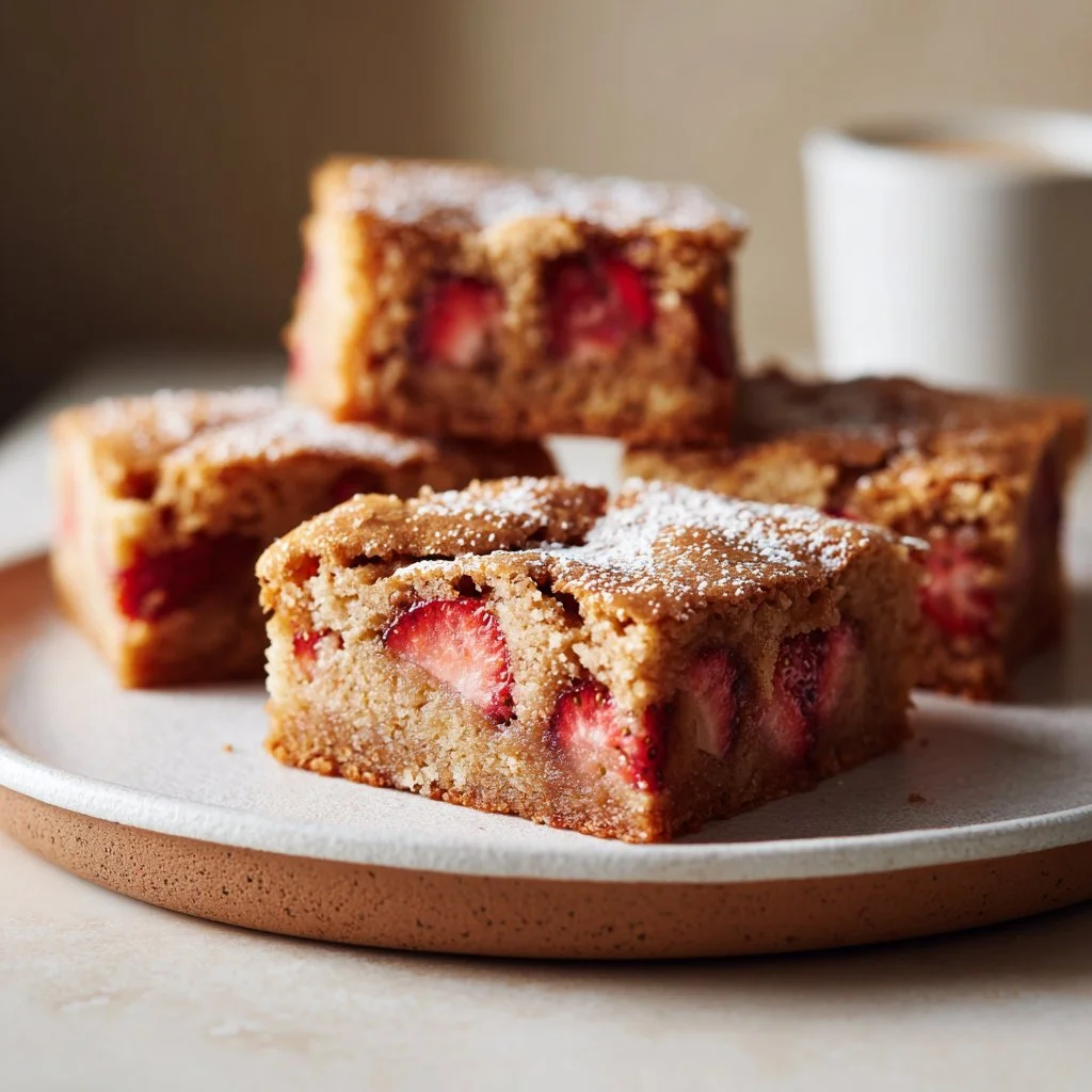 Strawberry Blondies