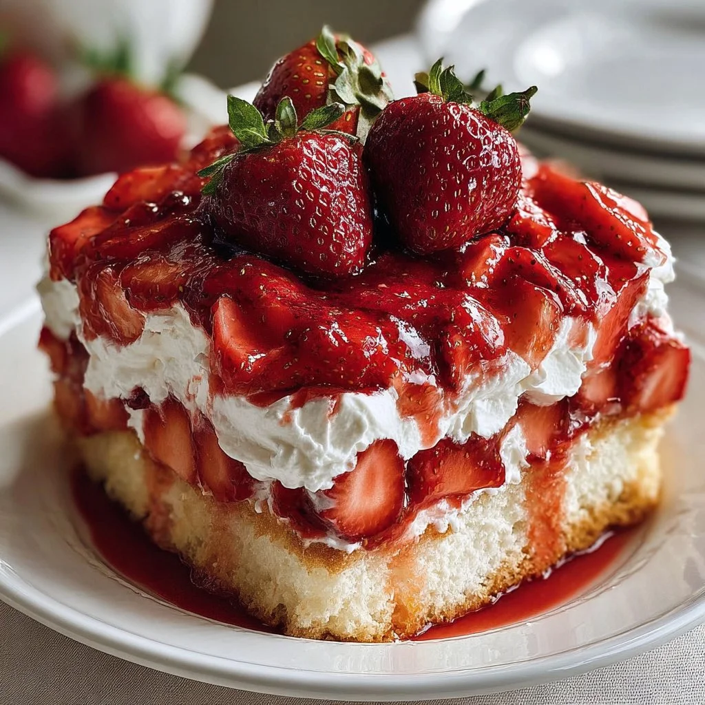 Fresh strawberries in a beautiful garden setting representing Strawberry Heaven