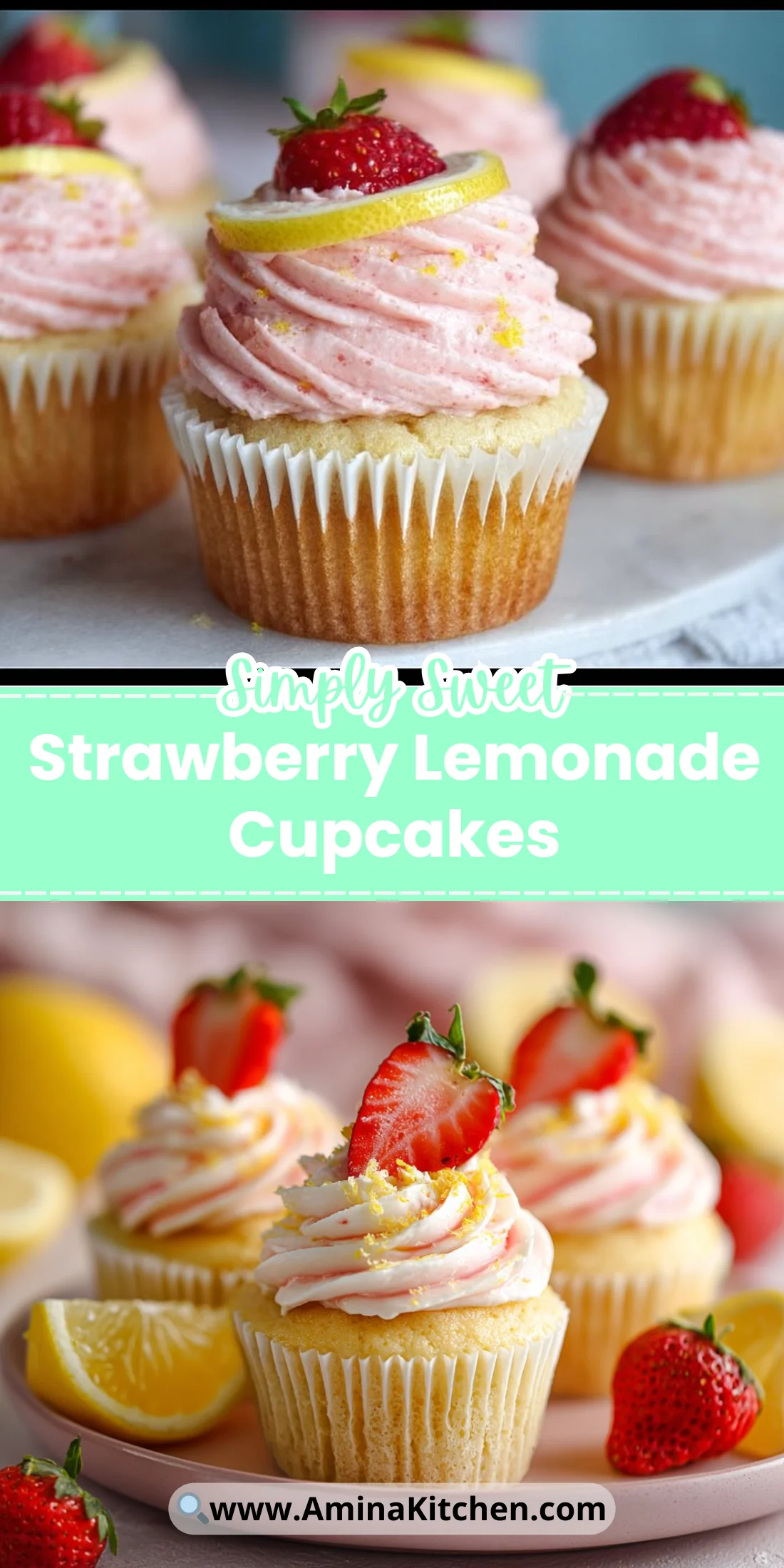 Strawberry Lemonade Cupcakes