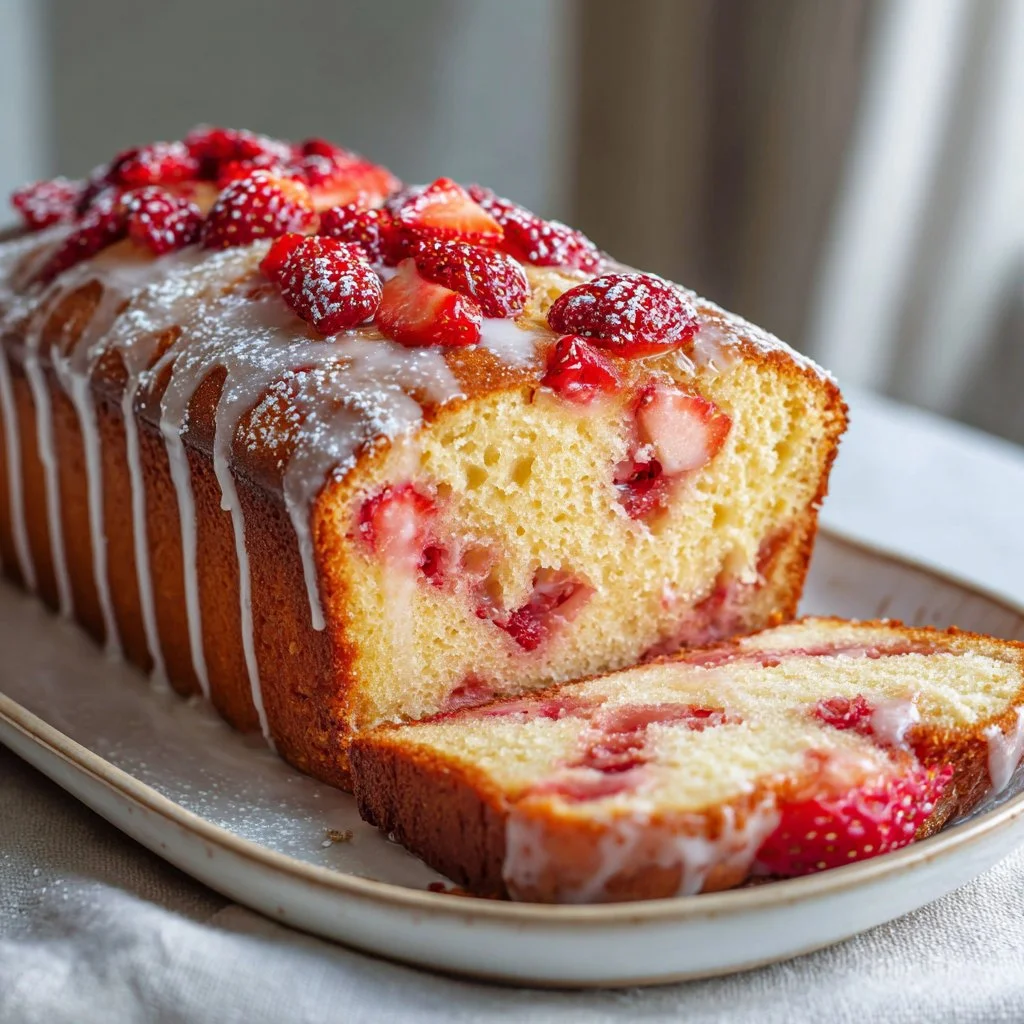 Strawberry Pound Cake