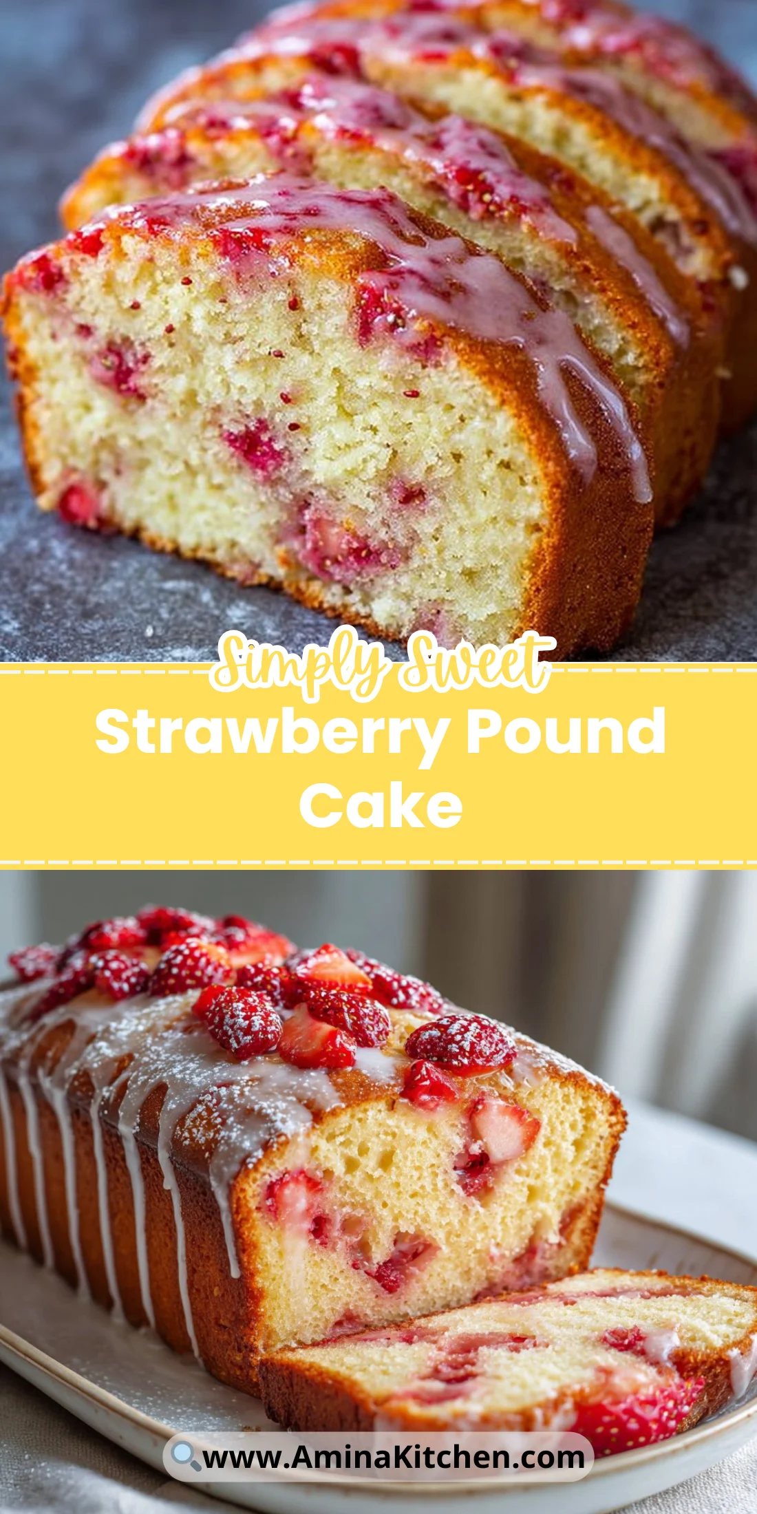 Strawberry Pound Cake