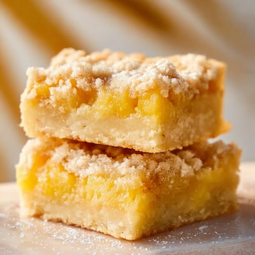 Delicious tropical escape pineapple crumble bars for a sweet dessert treat