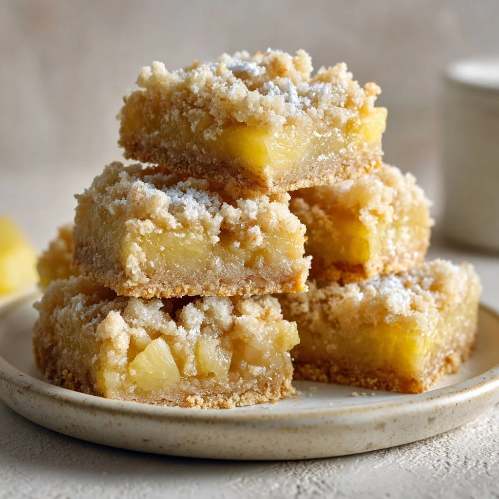 Tropical Escape Soft Pineapple Crumble Bars