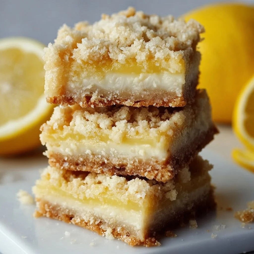 Delicious lemon crumb bars with a crumbly topping and zesty lemon flavor