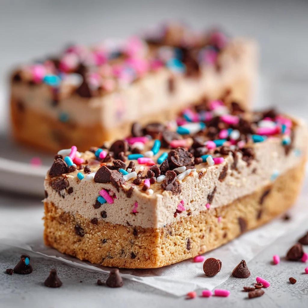 Delicious birthday cake protein bars for a healthy treat.