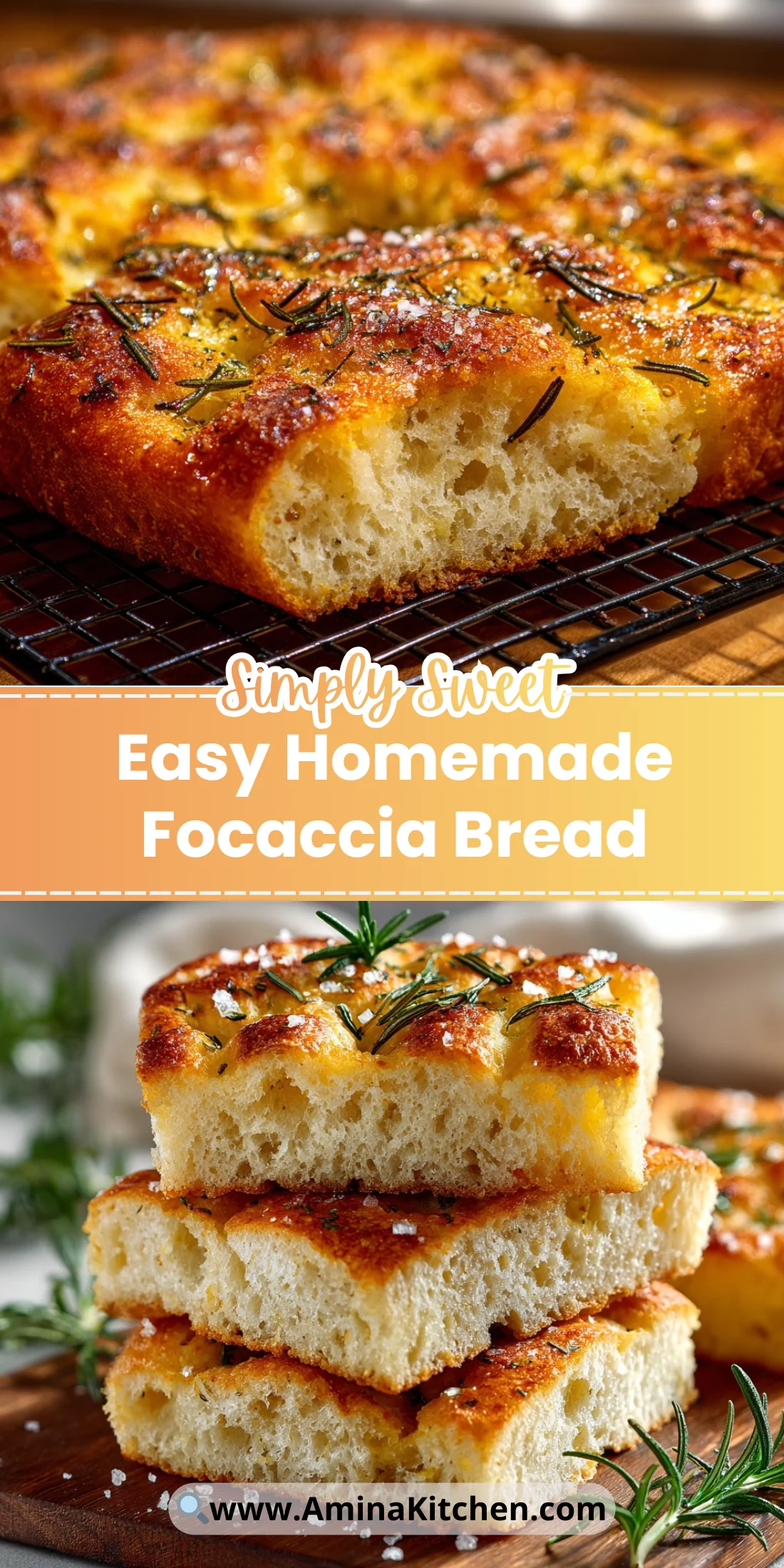 Easy Homemade Focaccia Bread