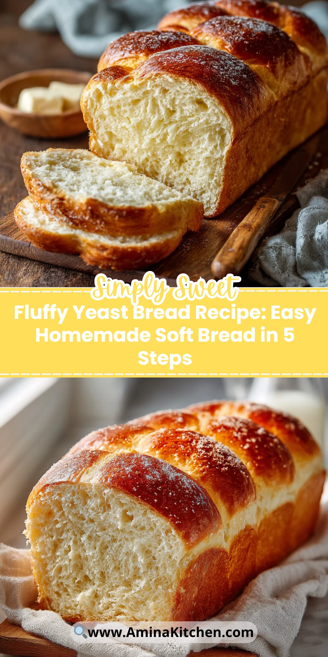 Fluffy Yeast Bread Recipe: Easy Homemade Soft Bread in 5 Steps