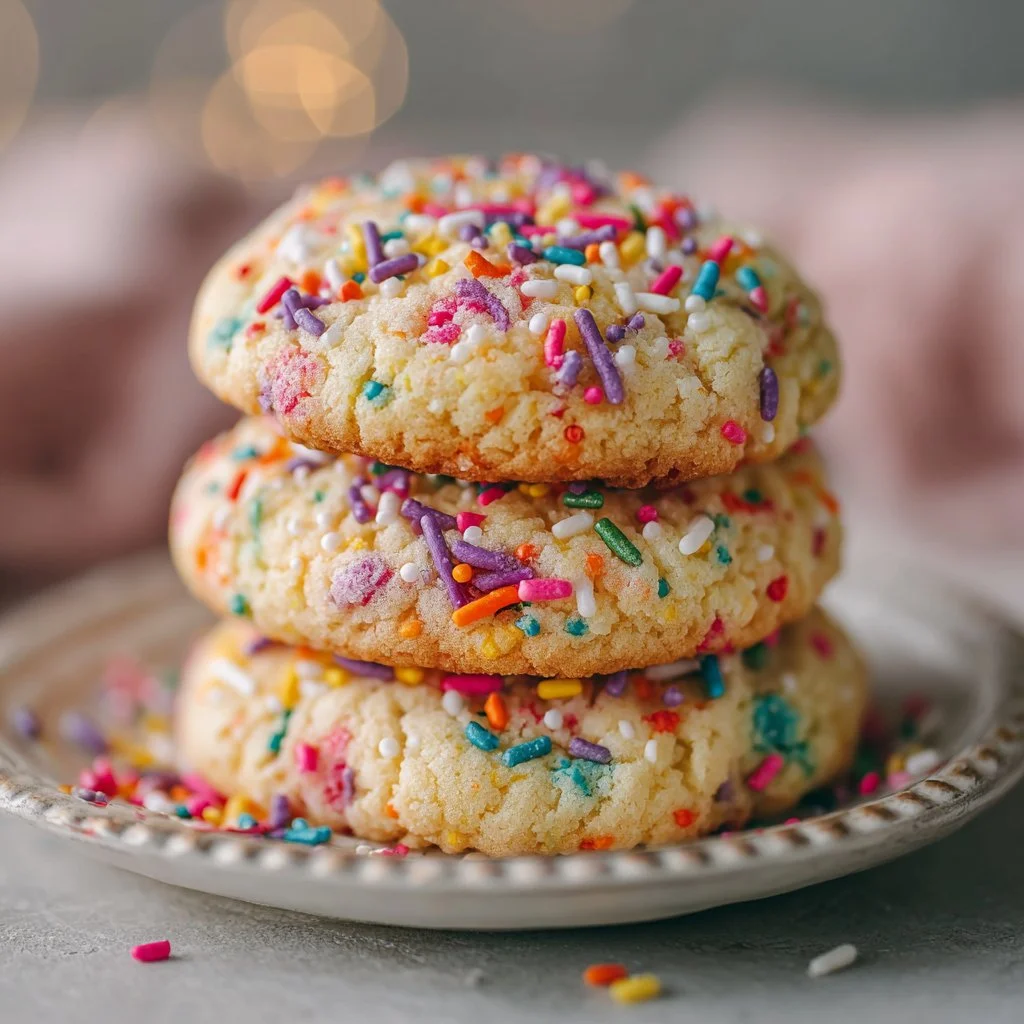 Funfetti Cake Mix Cookies