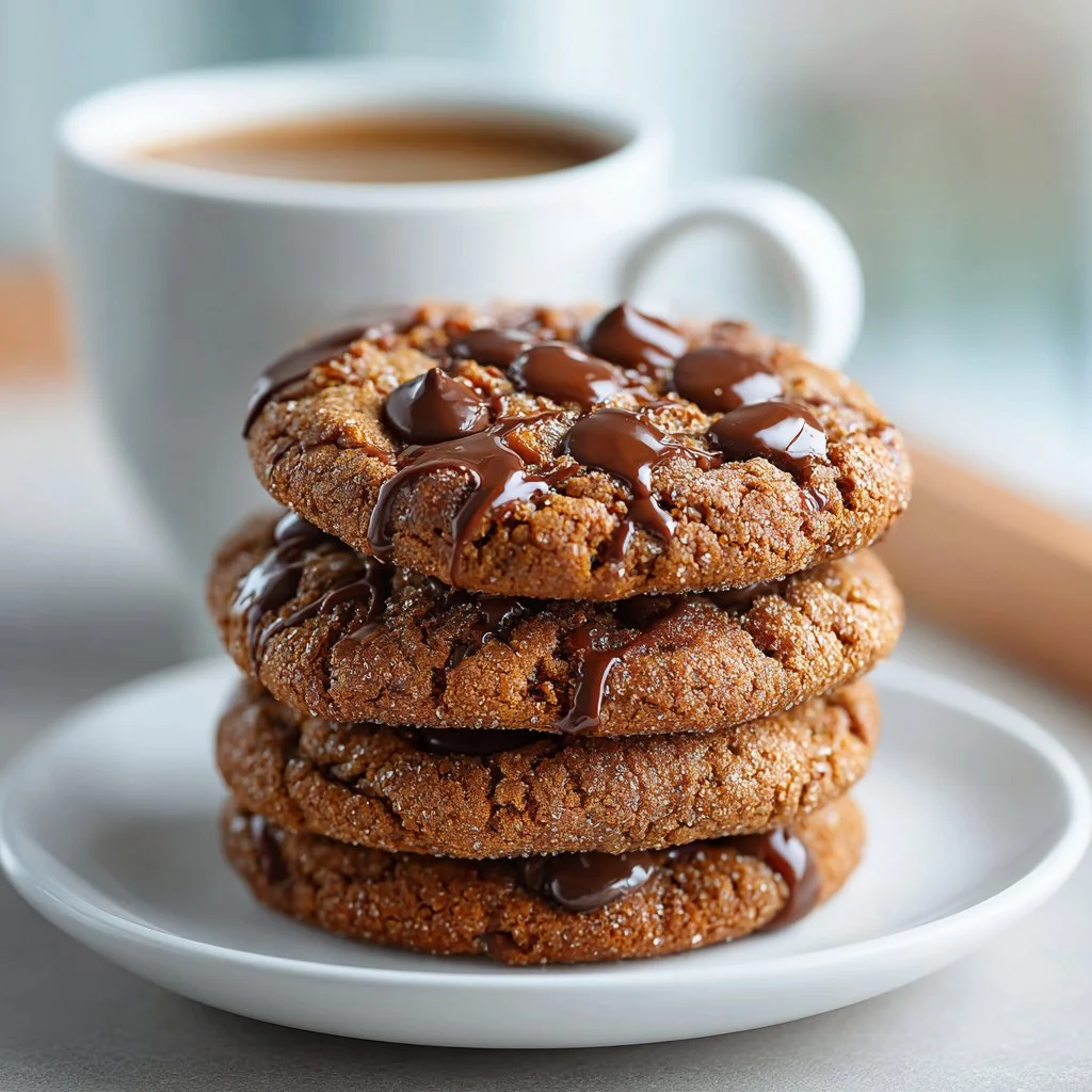 Gooey Chocolate Biscoff Cookies