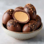 Healthy Reese's Eggs made with nutritious ingredients for a guilt-free treat