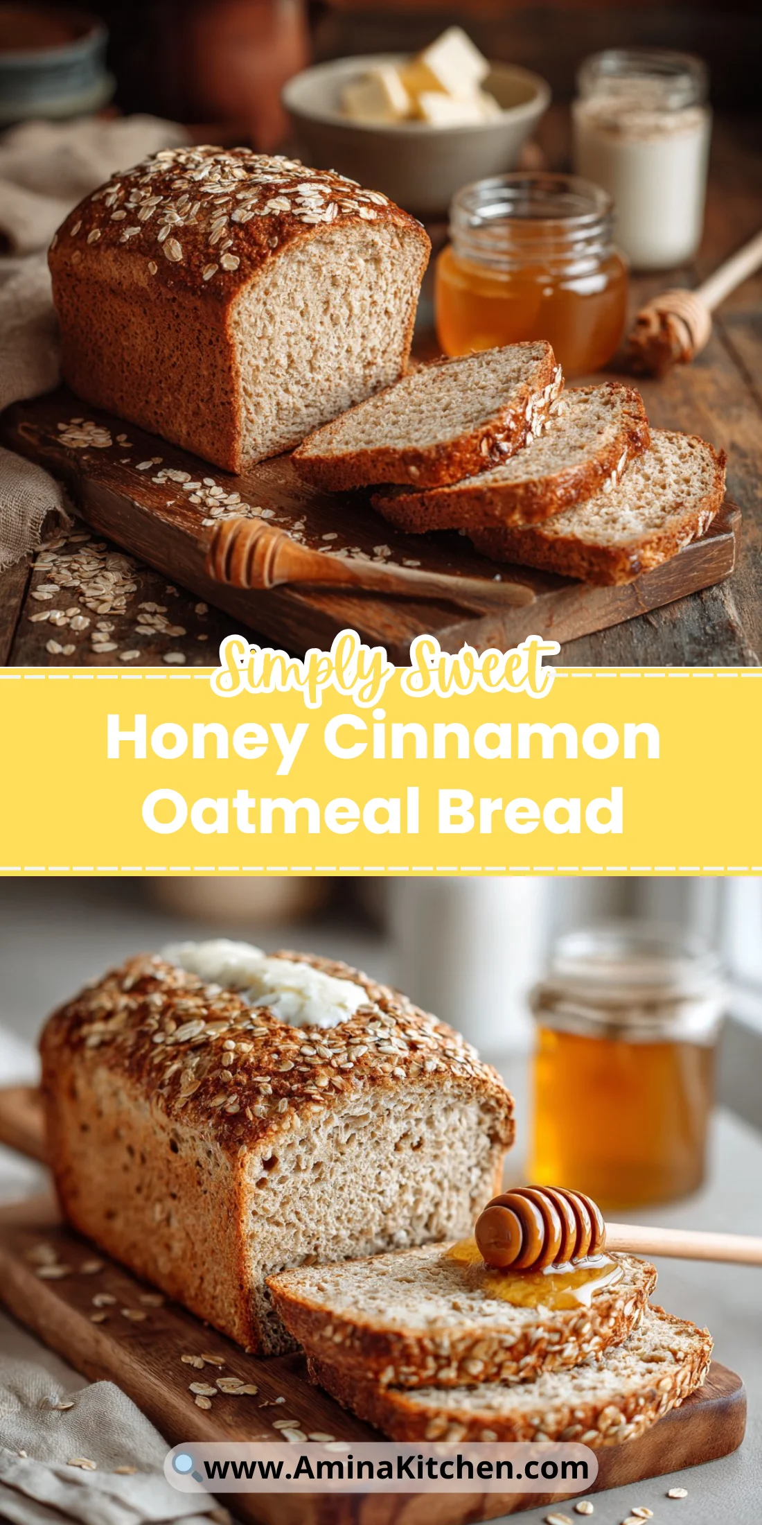 Honey Cinnamon Oatmeal Bread