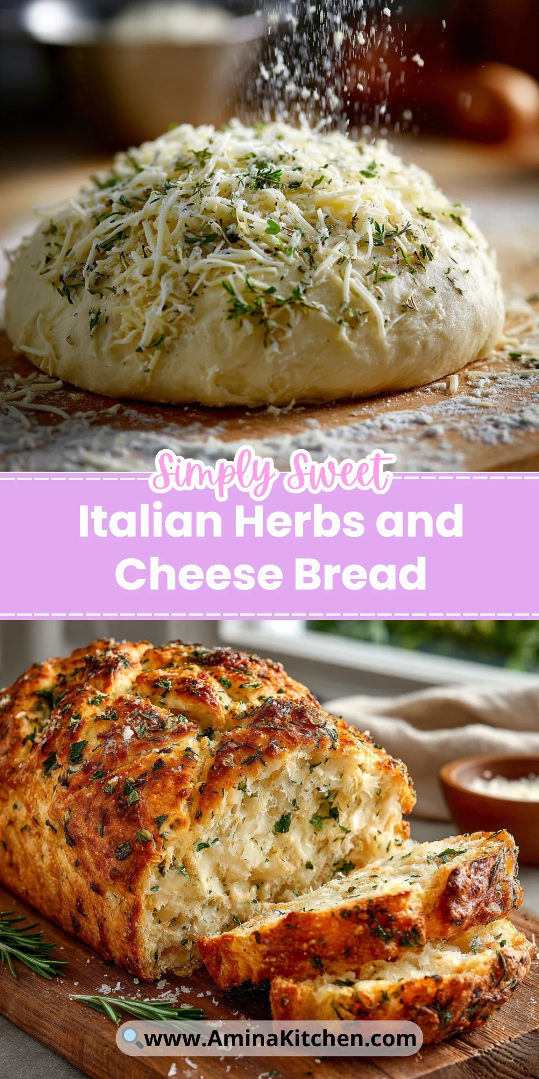 Italian Herbs and Cheese Bread