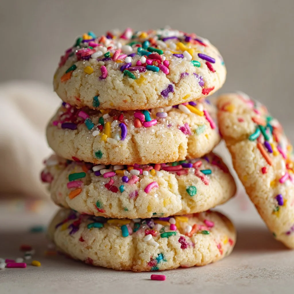 Rainbow Sprinkle Butter Cookies