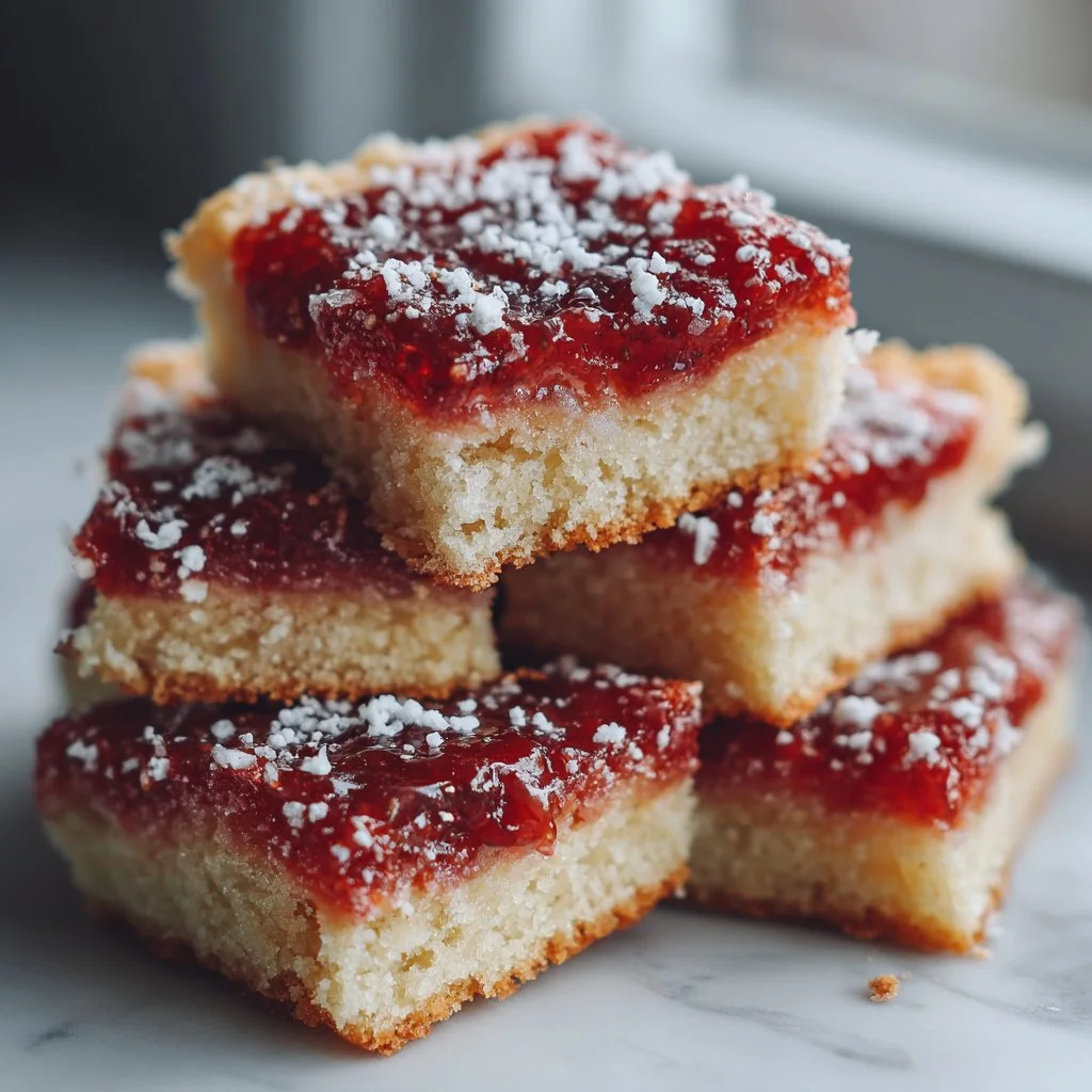 Strawberry Jam Sugar Cookie Bars