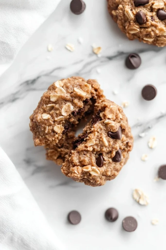 Easy homemade breakfast cookies made with oats and bananas