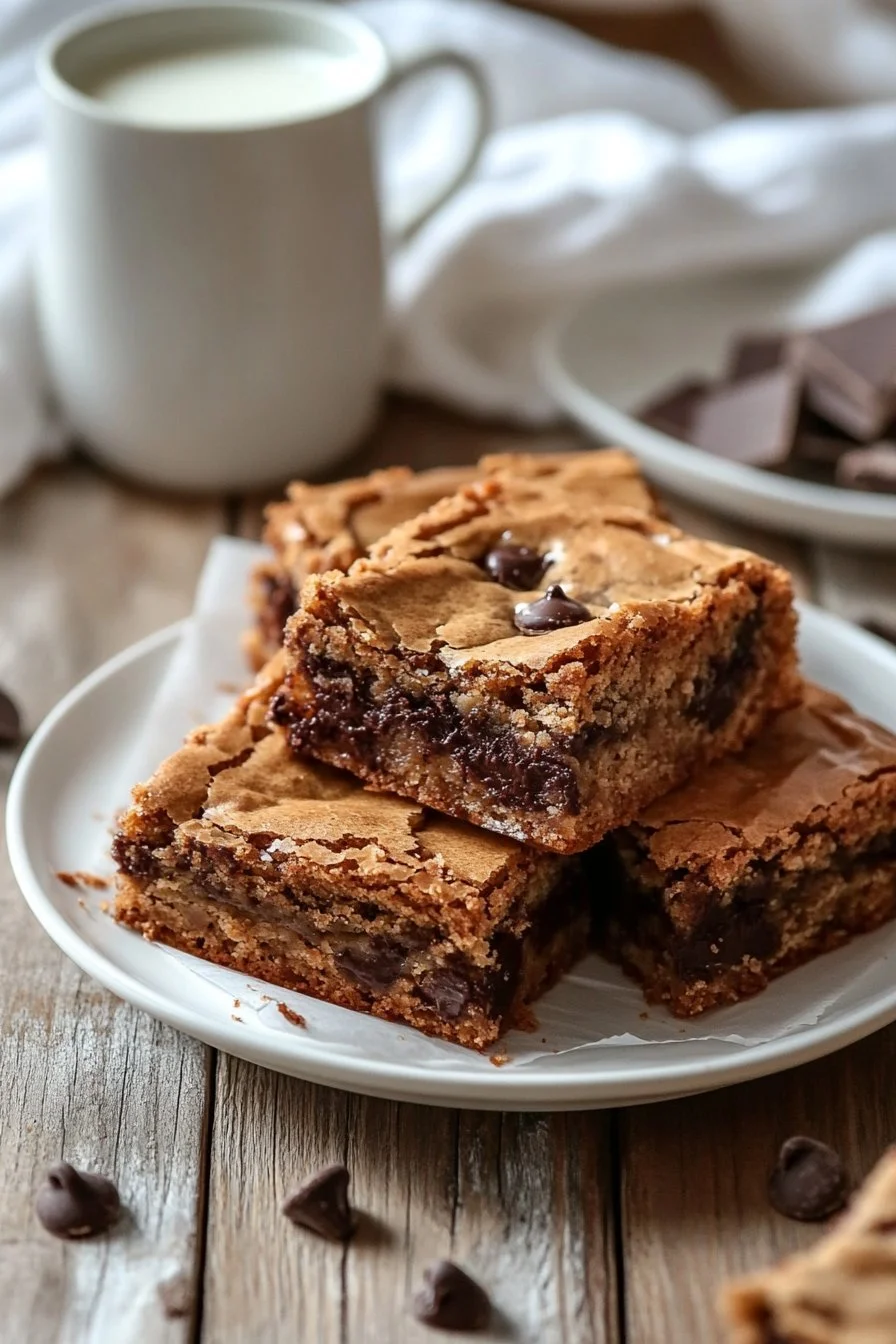 Gooey Chocolate Chip Bars That Melt in Your Mouth