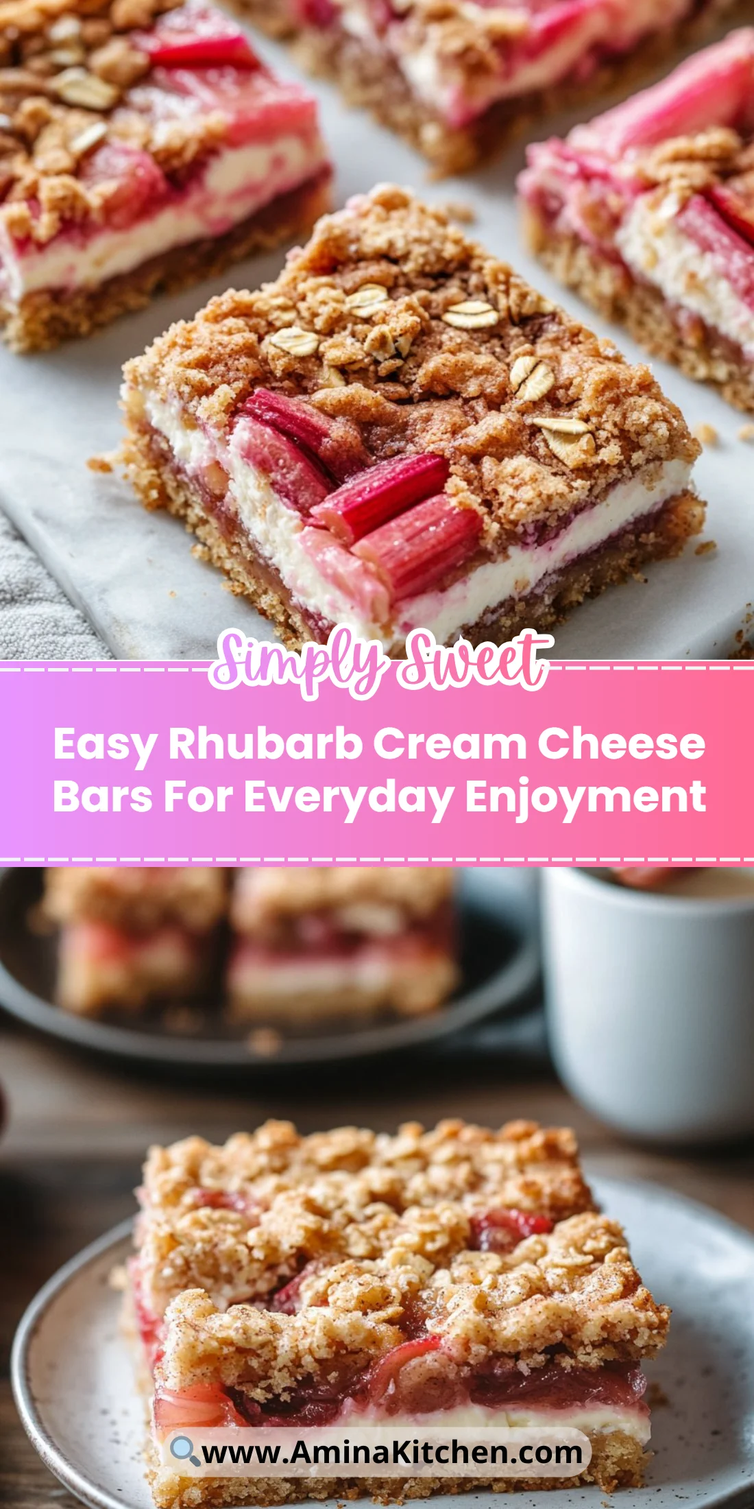 Easy Rhubarb Cream Cheese Bars For Everyday Enjoyment