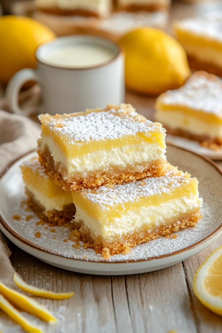 Zesty Lemon Cream Cheese Bars: A Sweet and Tangy Delight