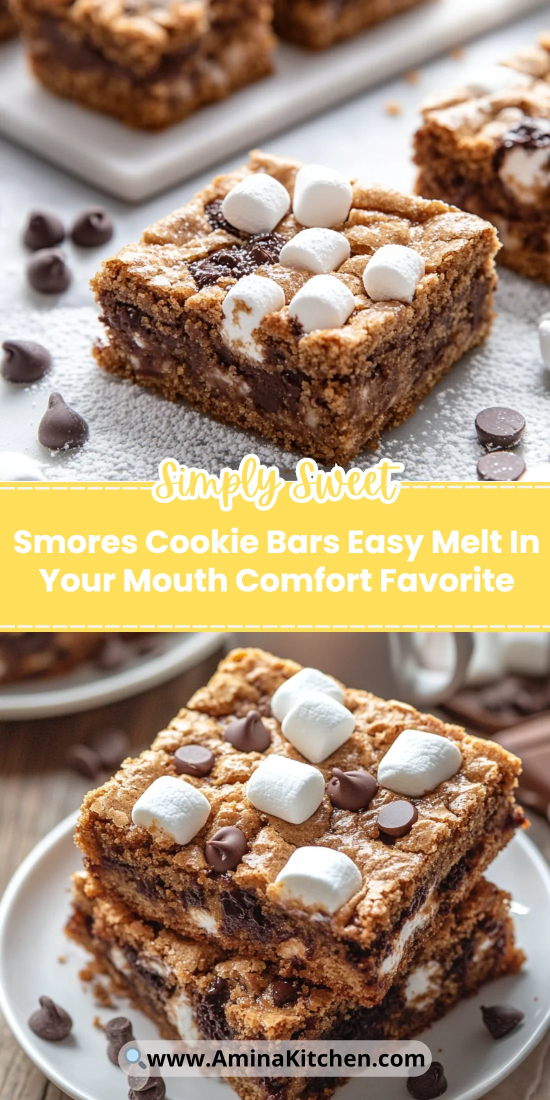 Smores Cookie Bars Easy Melt In Your Mouth Comfort Favorite